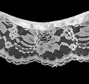 3" Ruffled Gathered Lace w/ Satin Ribbon Trimming - 8 Total Yards!