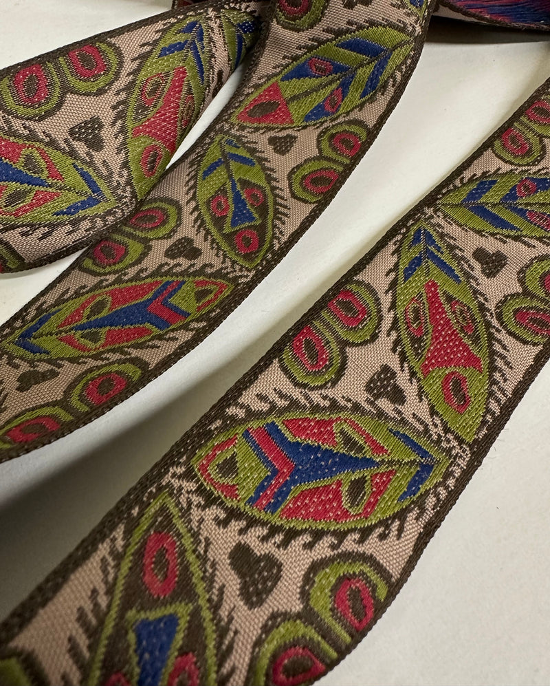 1-1/2" Jacquard Woven Ribbon Trim - 12 Continuous Yards!