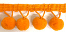 5/8" Pom Pom Poly Ball Fringe- 12 Continuous Yards - Many Colors!