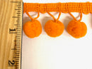 5/8" Pom Pom Poly Ball Fringe- 12 Continuous Yards - Many Colors!