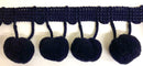 5/8" Pom Pom Poly Ball Fringe- 12 Continuous Yards - Many Colors!