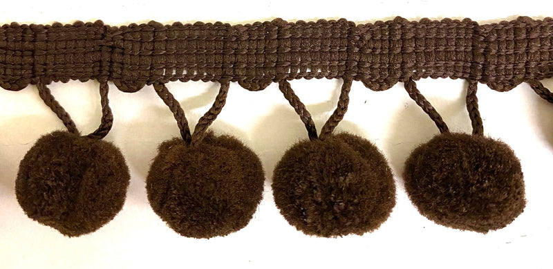 Brown Pom Poms, 2 Yards Poms-Trim-, Dingle Balls, Ball Fringe - Yahoo  Shopping