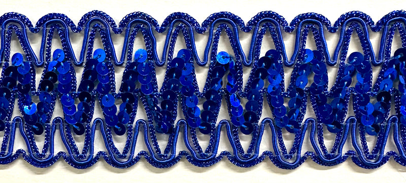 1-7/8" Braided Sequins Trim - 6 Continuous Yards!