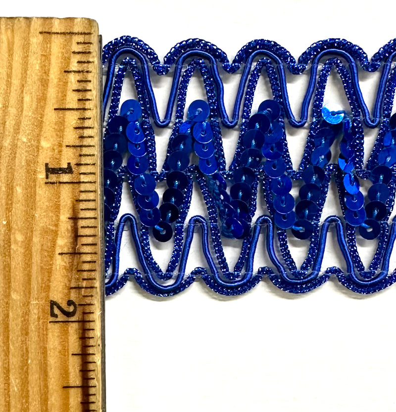 1-7/8" Braided Sequins Trim - 6 Continuous Yards!