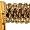 1-7/8" Braided Sequins Trim - 6 Continuous Yards!