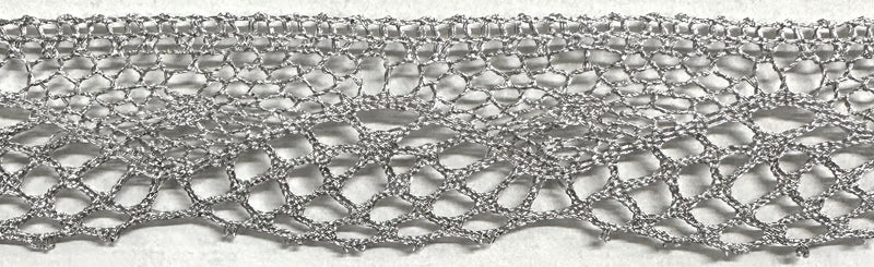 1-1/4" Metallic Cluny Lace - 10 Continuous Yards - Gold and Silver Available!