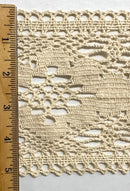 5" Cotton Cluny Lace Trimming - 7 Yards!