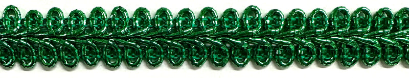 1/2" Metallic French Chinese Braid Gimp Trim - 10 Continuous Yards - MADE IN USA