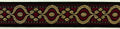 1" Jacquard Woven Metallic Ribbon Trim - 9 Yards!