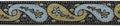 1" Jacquard Woven Paisley Metallic Ribbon Trim - 9 Yards!
