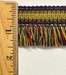 1-1/4" Multi-Colored Brush Fringe Trim - 9 Yards - Many Colors!
