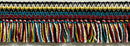 1-1/4" Multi-Colored Brush Fringe Trim - 9 Yards - Many Colors!