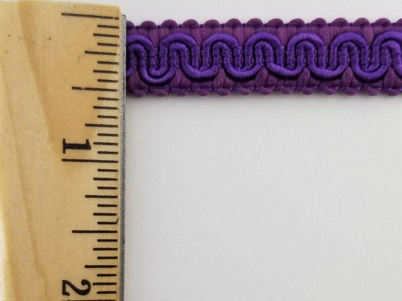 1/2" Scroll Braid Gimp w/ Backing - 12 Continuous Yards - Many Color Options!