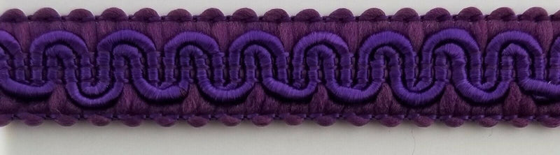 1/2" Scroll Braid Gimp w/ Backing - 12 Continuous Yards - Many Color Options!