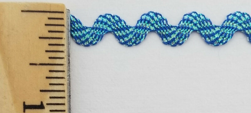 3/8" Iridescent Ric Rac Zig Zag Trim - 18 Yards - Many Colors!