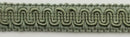 1/2" Scroll Braid Gimp w/ Backing - 12 Continuous Yards - Many Color Options!