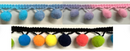 1/2" Pom Pom Poly Ball Fringe - 12 Yards!