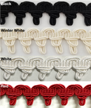 7/8" Designer Braid Gimp Trimming - 12 Continuous Yards - Color Options!