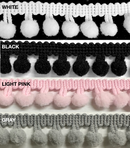 1/4" Mini Pom Pom Ball Fringe - 12 Continuous Yards