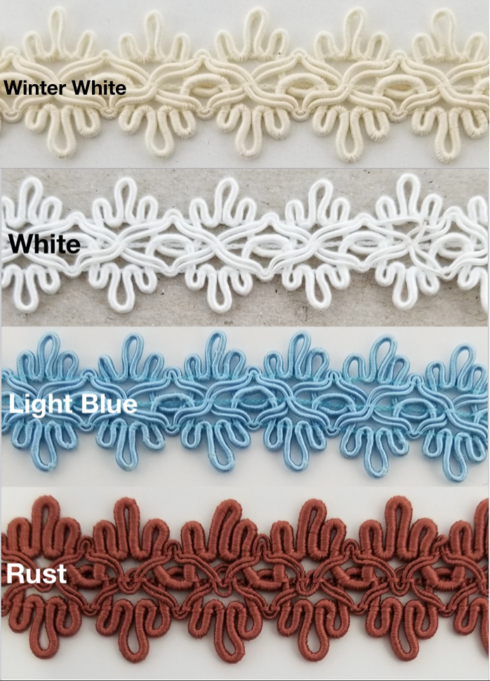1" Designer Braid Gimp Trim - 12 Continuous Yards - Many Colors! MADE IN USA