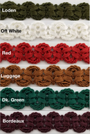 3/4" Double Scalloped Braid Gimp Trim - 12 Yards - MANY COLORS!