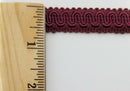 1/2" Scroll Braid Gimp w/ Backing - 12 Continuous Yards - Many Color Options!
