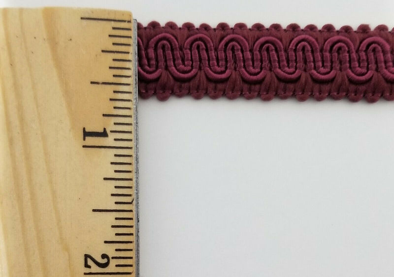 1/2" Scroll Braid Gimp w/ Backing - 12 Continuous Yards - Many Color Options!