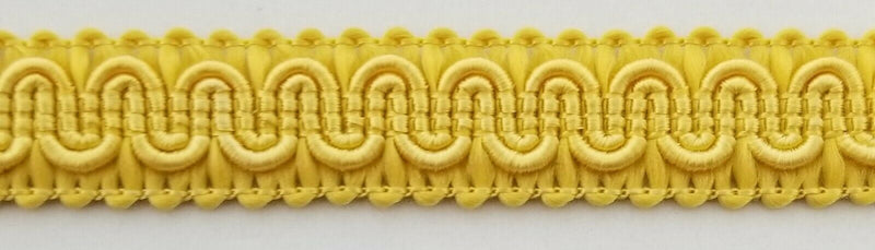 1/2" Scroll Braid Gimp w/ Backing - 12 Continuous Yards - Many Color Options!