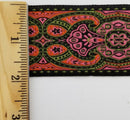 1-7/8" Jacquard Woven Floral Ribbon Trim - 9 Continuous Yards - Many Colors!