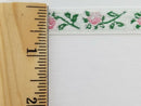 1/2" Jacquard Woven Floral Ribbon Trim with Metallic - 15 Continuous Yards