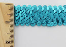 3 ROW (1") STRETCH SEQUIN TRIM - 10 Continuous Yards - Many Colors Available
