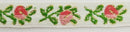 1/2" Jacquard Woven Floral Ribbon Trim with Metallic - 15 Continuous Yards