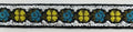 1/2" Jacquard Woven Floral Ribbon Trim with Metallic - 15 Continuous Yards