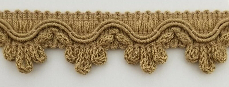 7/8" Decorative Scalloped Loop Fringe Trim - 10 Yards - Many Color Options!