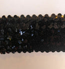 6 ROW (2-1/8") STRETCH SEQUIN TRIM - 6 Continuous Yards - Many Colors Available