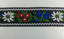 1" Jacquard Woven Floral Ribbon Trim - 10 Yards - Many Colors!
