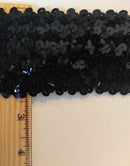 6 ROW (2-1/8") STRETCH SEQUIN TRIM - 6 Continuous Yards - Many Colors Available