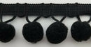 5/8" Pom Pom Poly Ball Fringe- 12 Continuous Yards - Many Colors!