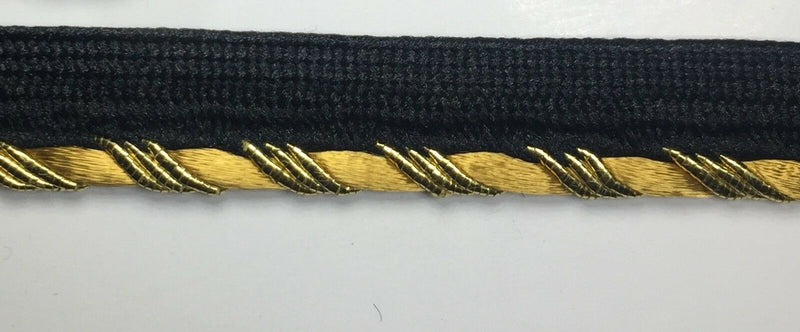 7/16" Metallic Piping with Lip Trim -18 Yards- Many Colors Available!