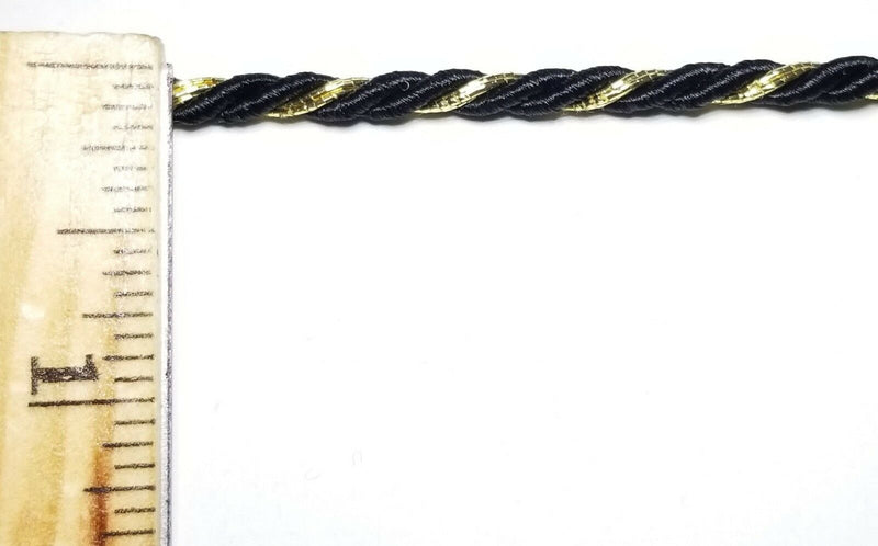1/8" TWIST CORD ROPE TRIMMING WITH METALLIC - 15 YARDS - MANY COLORS!