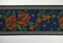 2.5" Woven Tapestry Floral Webbing Trim - 7 Continuous Yards - COLOR OPTIONS!