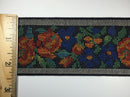 2.5" Woven Tapestry Floral Webbing Trim - 7 Continuous Yards - COLOR OPTIONS!