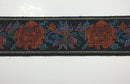 1" Woven Tapestry Floral Elegant Webbing Trim -12 Continuous Yards- MANY COLORS!