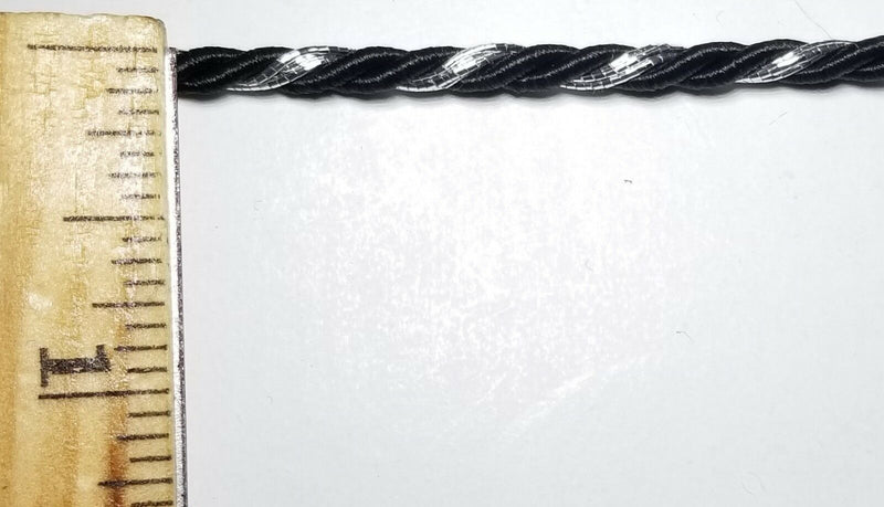 1/8" TWIST CORD ROPE TRIMMING WITH METALLIC - 15 YARDS - MANY COLORS!