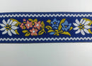 1" Jacquard Woven Floral Ribbon Trim - 10 Yards - Many Colors!