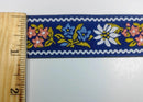1" Jacquard Woven Floral Ribbon Trim - 10 Yards - Many Colors!