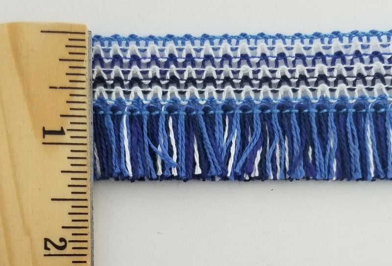 1-1/4" Multi-Colored Brush Fringe Trim - 9 Yards - Many Colors!