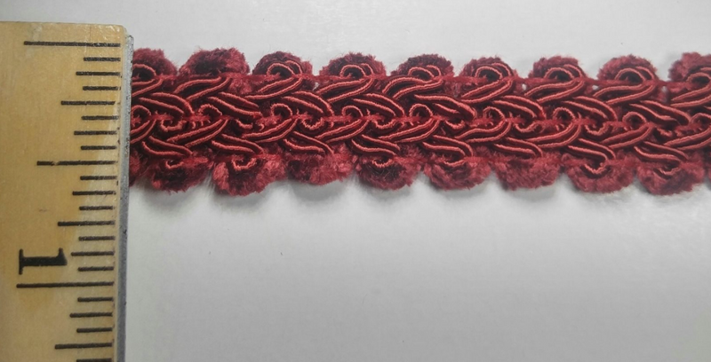 1/2" CHENILLE GIMP BRAID - 18 YARDS - MANY COLORS AVAILABLE!