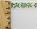 1/2" Jacquard Woven Floral Ribbon Trim with Metallic - 15 Continuous Yards