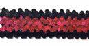 4 ROW (1.5") STRETCH SEQUIN TRIM - 8 Continuous Yards - Many Colors Available!